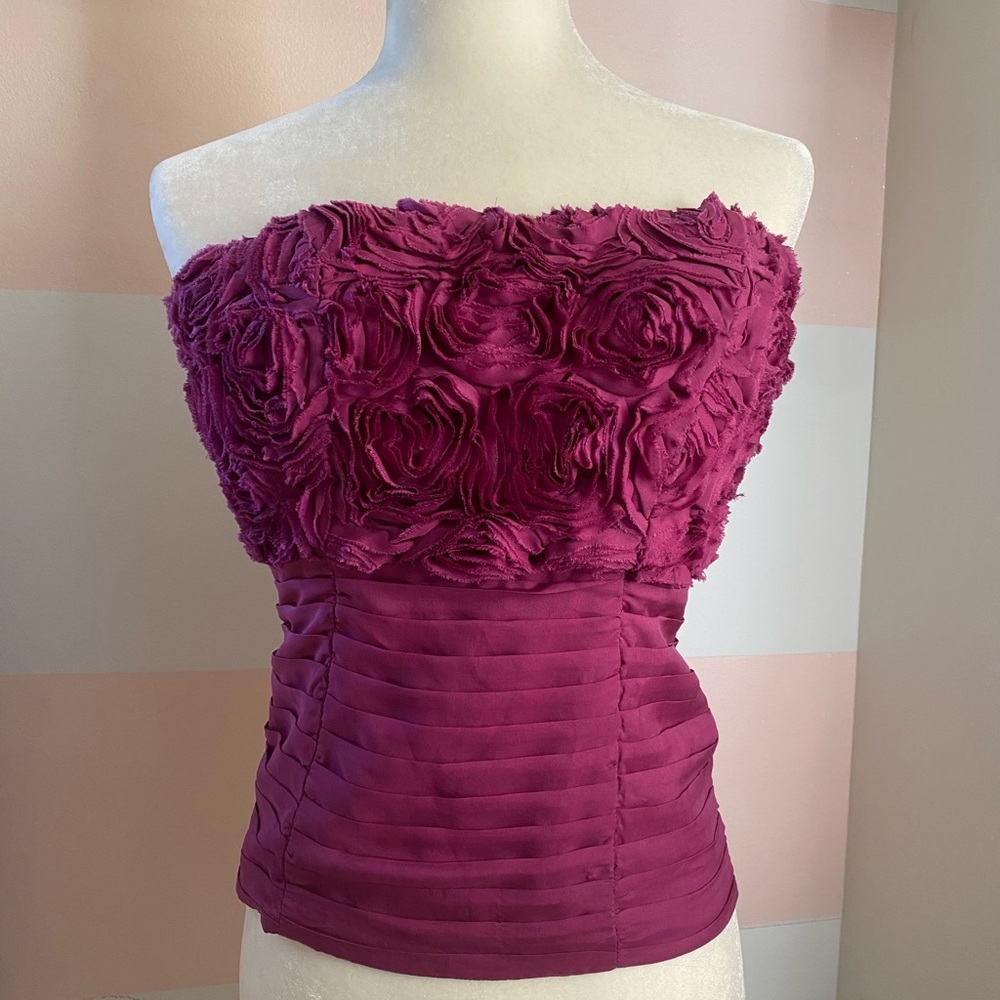Bebe pink strapless top